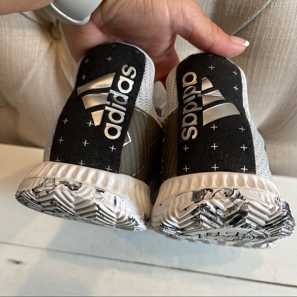 Adidas James Harden Basketball Shoes Gray Black White Mens Size 6.5 - Picture 8 of 16